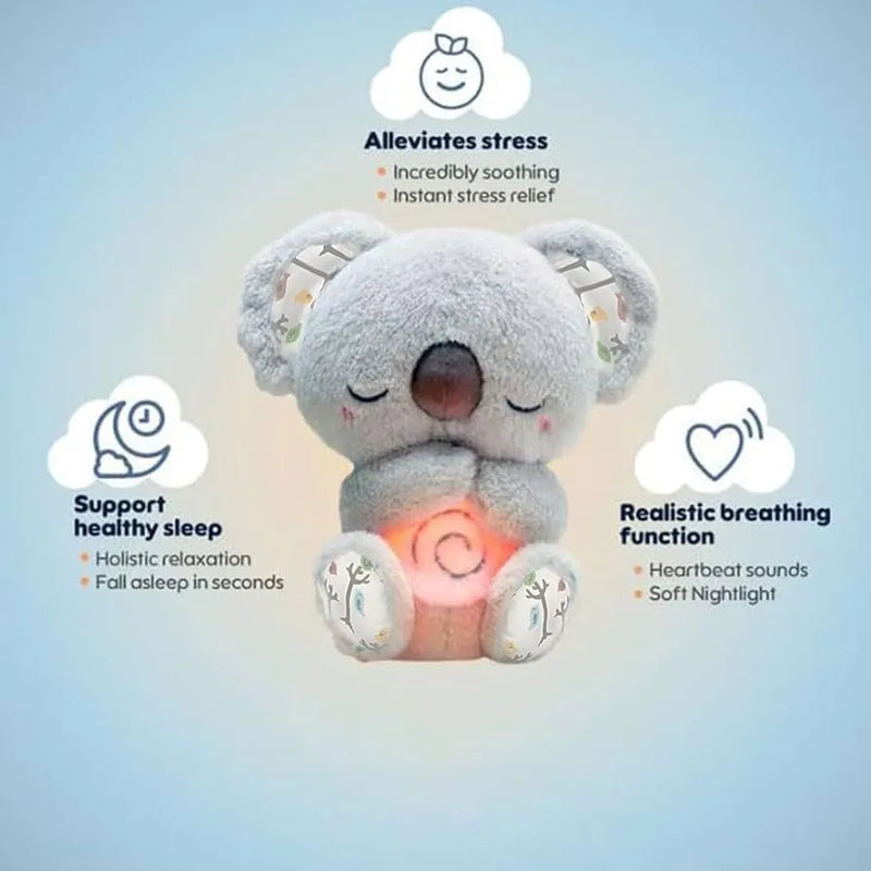 El Sueño De Los Niños: Koala Que Late, Brilla Y Respira Color Gris