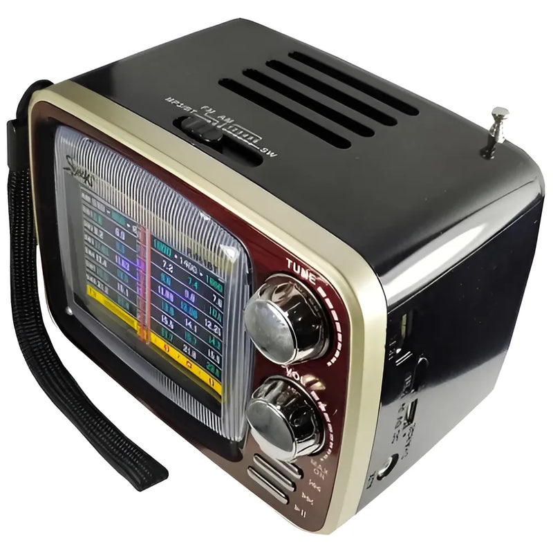 Radio Parlante Bluetooth Am/fm/usb/mp3 Recargable Retro 061
