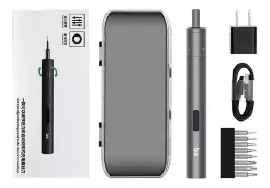 Destornillador Eléctrico Portátil Recargable Precisión - Gris Oscuro - 50hz/6h0z