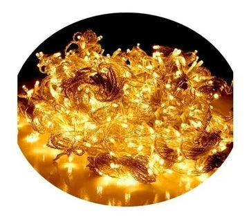 Luces 300 Bombillos 22m Instalación Luz Led Cálida Blanca