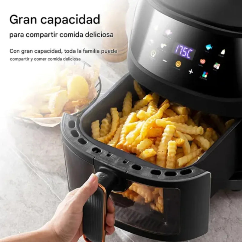 Freidora Olla Aire Caliente Sin Aceite Air Fryer 8 Litros Colores