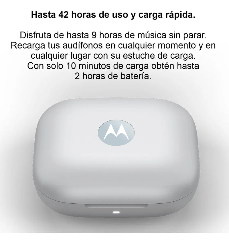 Motorola Moto Buds, Auriculares Bt 5.3 Anc Hi-res Audio, Lbl Celeste