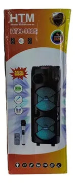 Parlante Radio Fm Recargable Torre Sonido Cabina Portátil Diseño