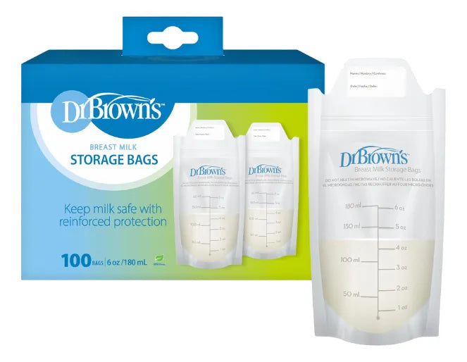 Bolsas Leche Materna 180 Ml Dr Browns 100 Unidades Sin Bpa