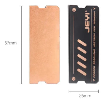 Disipador Grafeno Cobre Memoria Ram Sticker Gamer Computador