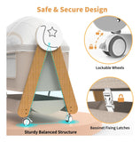 Cuna Mecedora Para Bebé Portátil Con Control Remoto Y Blueto