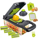 Mandolina Cortador Verduras Multi Picador Vegetales 15 En 1 Negro