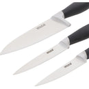 Set 3 Cuchillos Chef Multiusos Imusa 5861030379 Color Negro