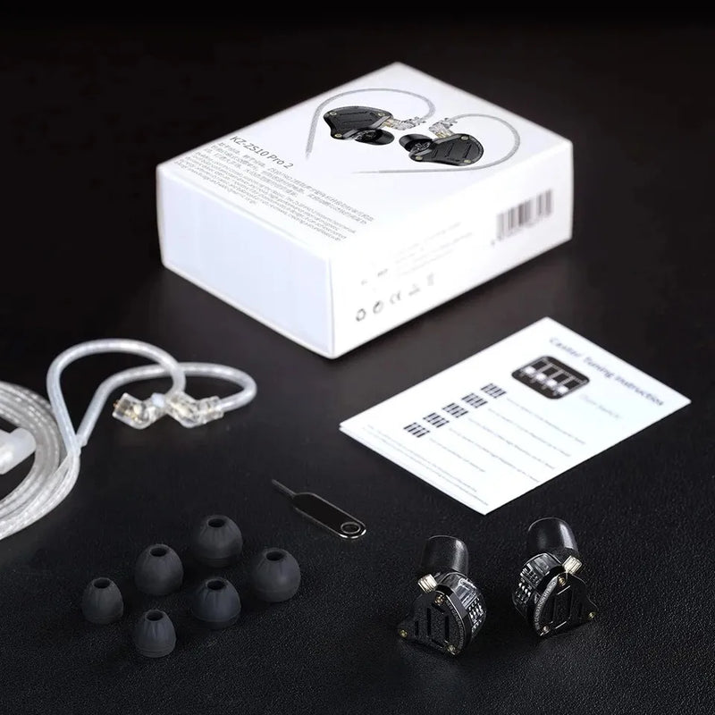 Audifonos In Ear Kz Zs10 Pro 2 Con Swtich 4 Firmas De Sonido