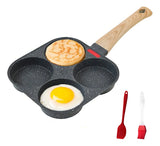 Sartén Antiadherente Para Huevos De 4 Tazas Color Negro
