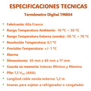 Termómetro Digital Alla Tm804 Con Certificado De Calibración