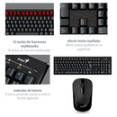 Combo Inalámbrico Teclado Y Mouse Genius Km 8101 Color del teclado Negro