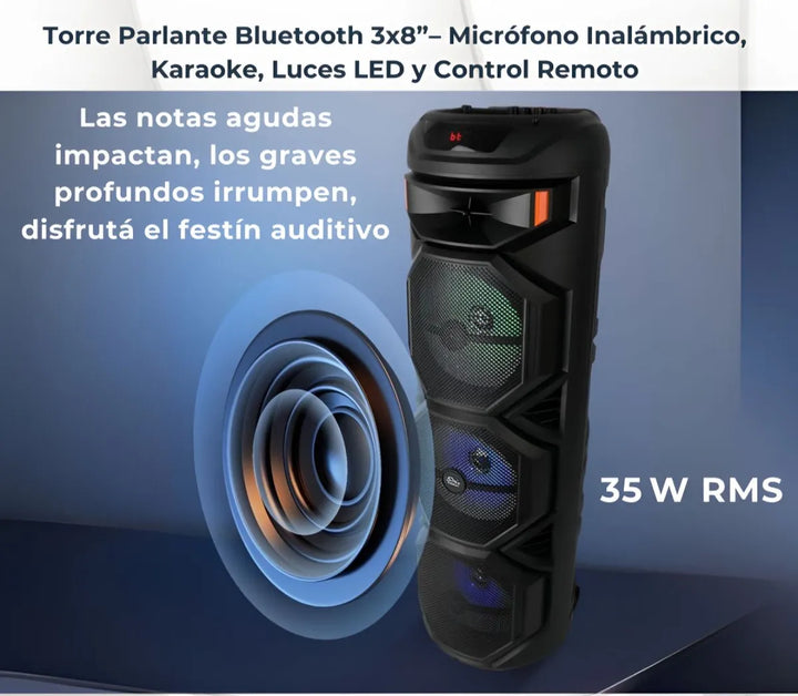 Parlante Torre Seisa Yx-s8301 150w Inalámbrico Negro