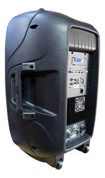 Cabina Activa De 15 Audio Sound Con Trípode Y Micrófono Negro
