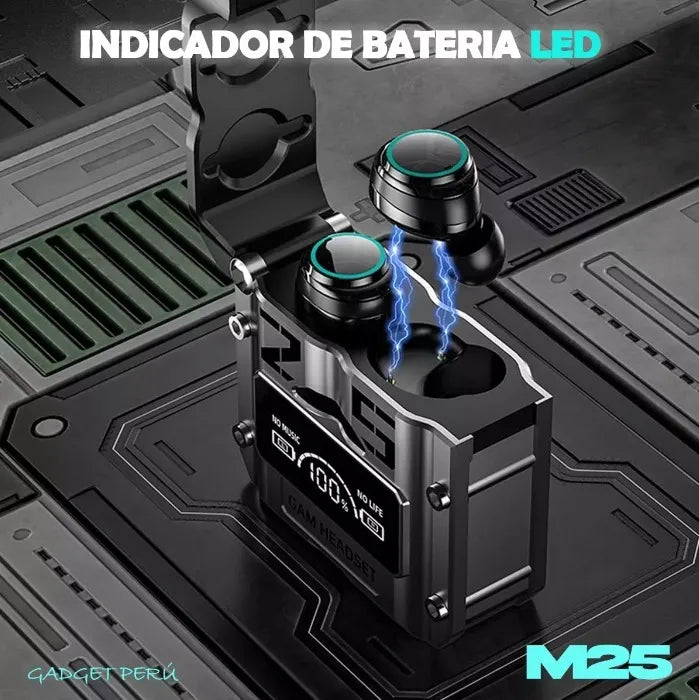 Auriculares Inalámbricos Para Juegos Bluetooth 5.3 M25 De Tw Plateado