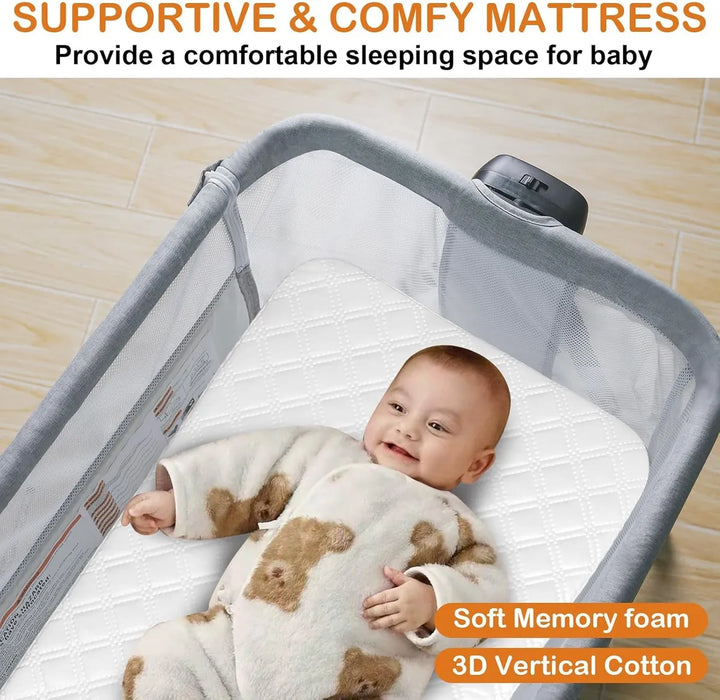 Cuna 3 En 1 Ultra Versátil Con Altura Ajustable