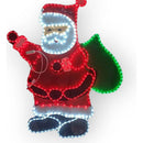 Papá Noel En Manguera Led Luces Navideñas Roja, Blanco Y Verde