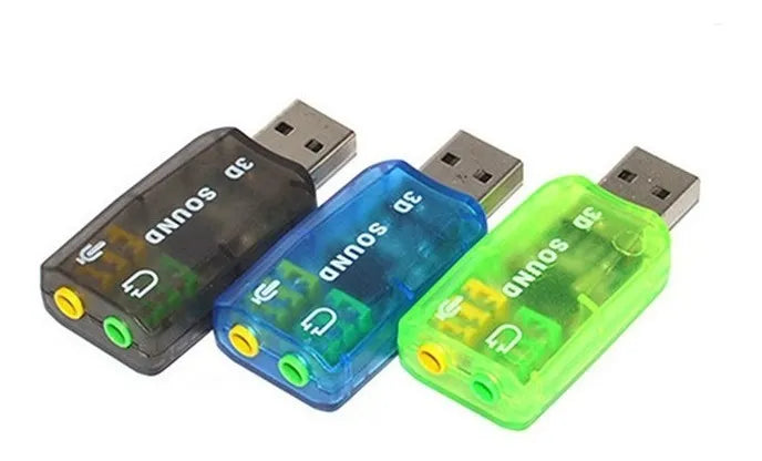 Tarjeta De Sonido 5.1 Externa Usb 2.0 Audio Y Sonido