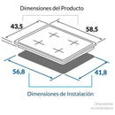 Estufa Challenger En Acero Inoxidable De 4 Puestos Sp6043 Inox
