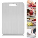 Tabla Cortar Alimentos Acero Inoxidable Antibacterial 30x20 Lisa