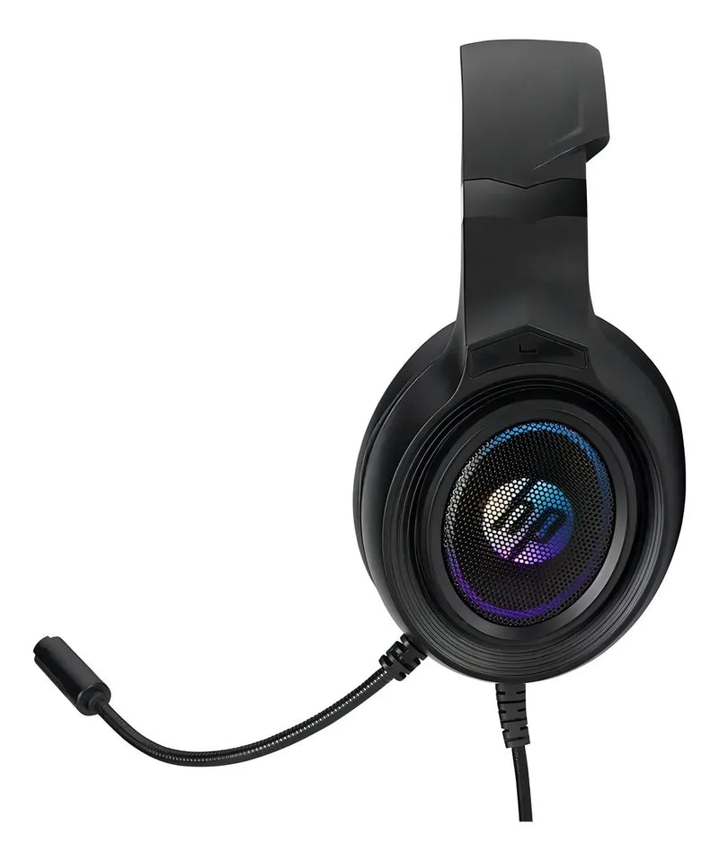 Auriculares HP Gamer DHE-8008u DHE-8008u negros con luz LED RGB