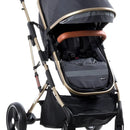 Coche Cuna Moises Para Bebe Reclinable 3 Pocisiones Blak Color Negro Color Del Chasis Negro