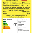 Estufa De Empotrar Vidrio Templado 2pt Gas Propano 6040 Negro