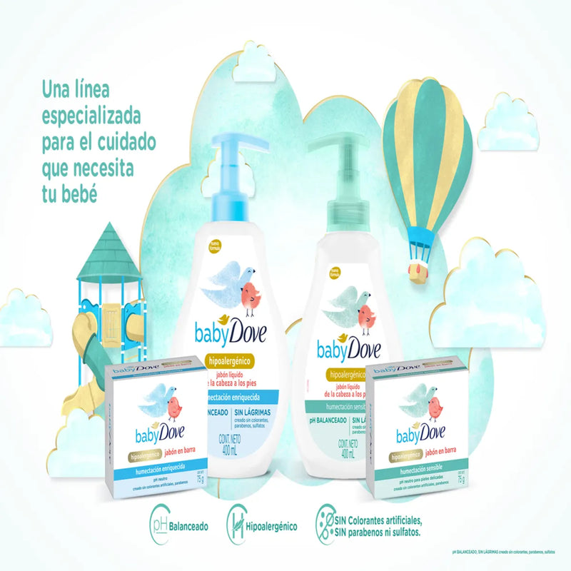 Jabon Liquido Baby Dove Hidratacion Enriquecida 400ml
