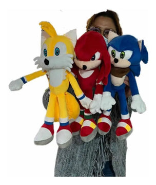Sonic, Tails Y Nudillos Knuckles Peluche Grandes 40cm