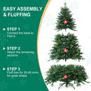 Treepool Arbol De Navidad Artificial De 7 Pies Con Puntas De