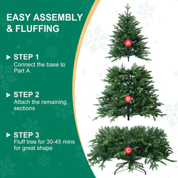 Treepool Arbol De Navidad Artificial De 7 Pies Con Puntas De
