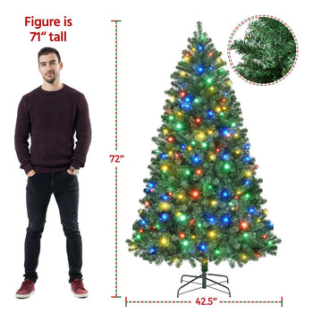 Yaheetech Arbol De Navidad Artificial De Abeto Preiluminado