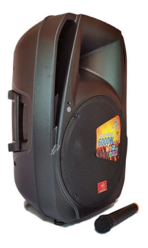 Cabina Americansound 15pulgadas Recargable + Mic Inalambrico Negro