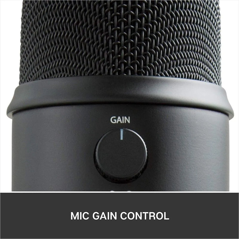 Micrófono Blue Yeti Condensador Omnidireccional color blackoutS