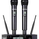Microfonos Inalambricos Doble Takstar Ts3310 100mt 100ch Uhf Negro