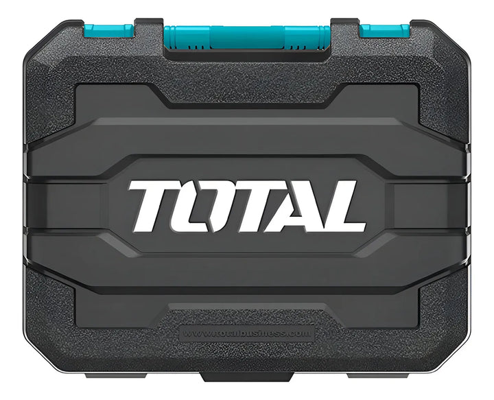 Taladro Total Inalámbrico 128 Accesorios + Batería 1.5ah Color Turquesa