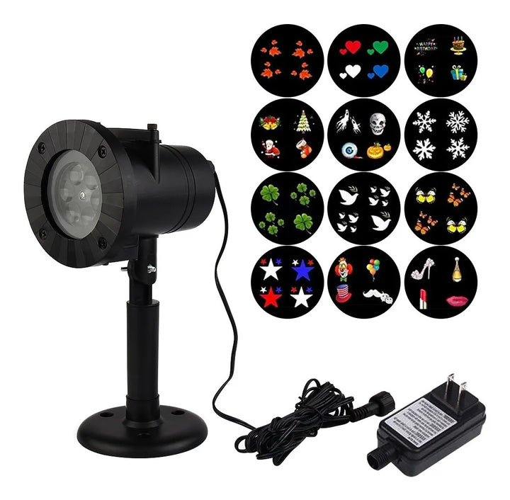 Proyector Luces Navideñas Led Topchances 12 Diseños De