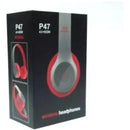 Fone de ouvido over-ear 5.0+EDR P47 rojo