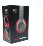 Fone de ouvido over-ear 5.0+EDR P47 rojo