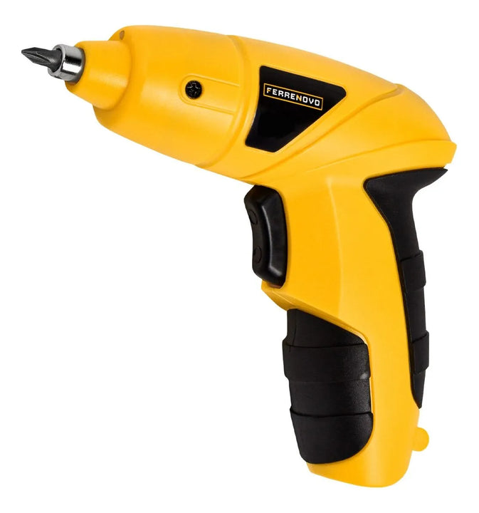 Destornillador Inalámbrico Ferrenovo Con Carga Usb + 10 Punt - Amarillo