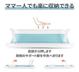 Bañera Soporte Banera Treq Plegable Con Termómetro Gris Lisa