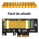 Kit Disipador M2 Aluminio Con Thermal Pad Memoria Nvme M.2