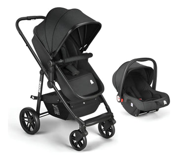 Coche Moises Y Travel System Beyond Negro 2 En 1