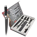 Juego Kit Set Cuchillos Todo En Uno 6 Piezas Profesionales Negro