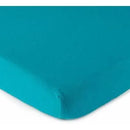Sábana Ajustable Para Moisés 100% Algodón Teal 15 X 33, Usa