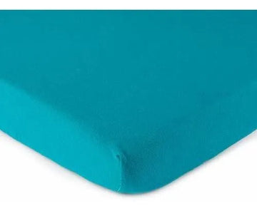 Sábana Ajustable Para Moisés 100% Algodón Teal 15 X 33, Usa