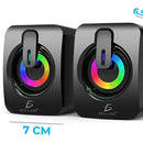 Bocina Para Computadora O Laptop Con Luz Led Rgb