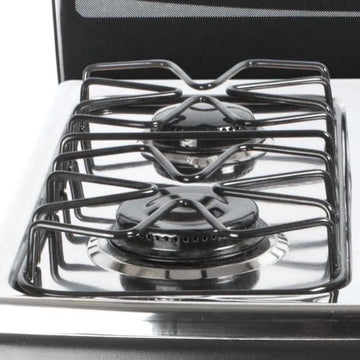 Estufa Sobremesa Abba Gas Propano 4p Lámina Sg4005 N Ql Negro