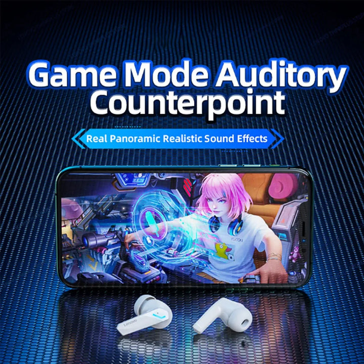 Audífonos Lenovo Gm2pro Inalambrico Gaming Deportivos Negro