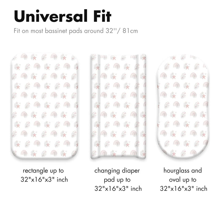 Gllquen Baby Paquete De 4 Sbanas Para Moiss, Transpirables Y